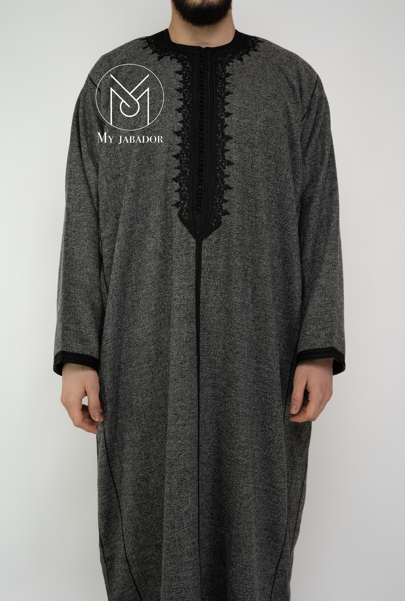 caftan gris&mauvefoncé-8
